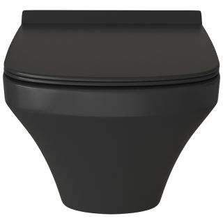 Подвесной унитаз Grossman GR-4440BMS безободковый чёрный матовый